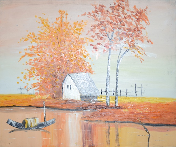 Tranh Sơn Dầu Bến Đợi